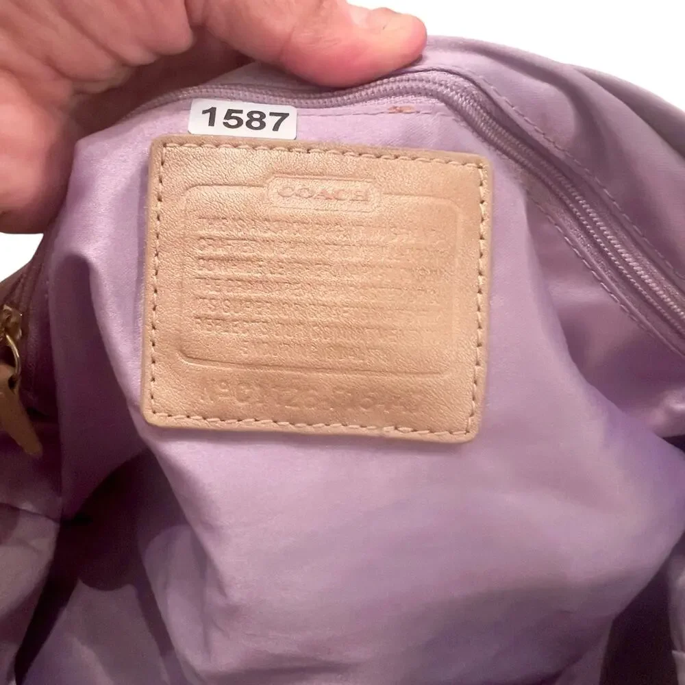Coach Woman's Ashley Size Y2K Blush Pink Large Soft Leather Classic Top Handle